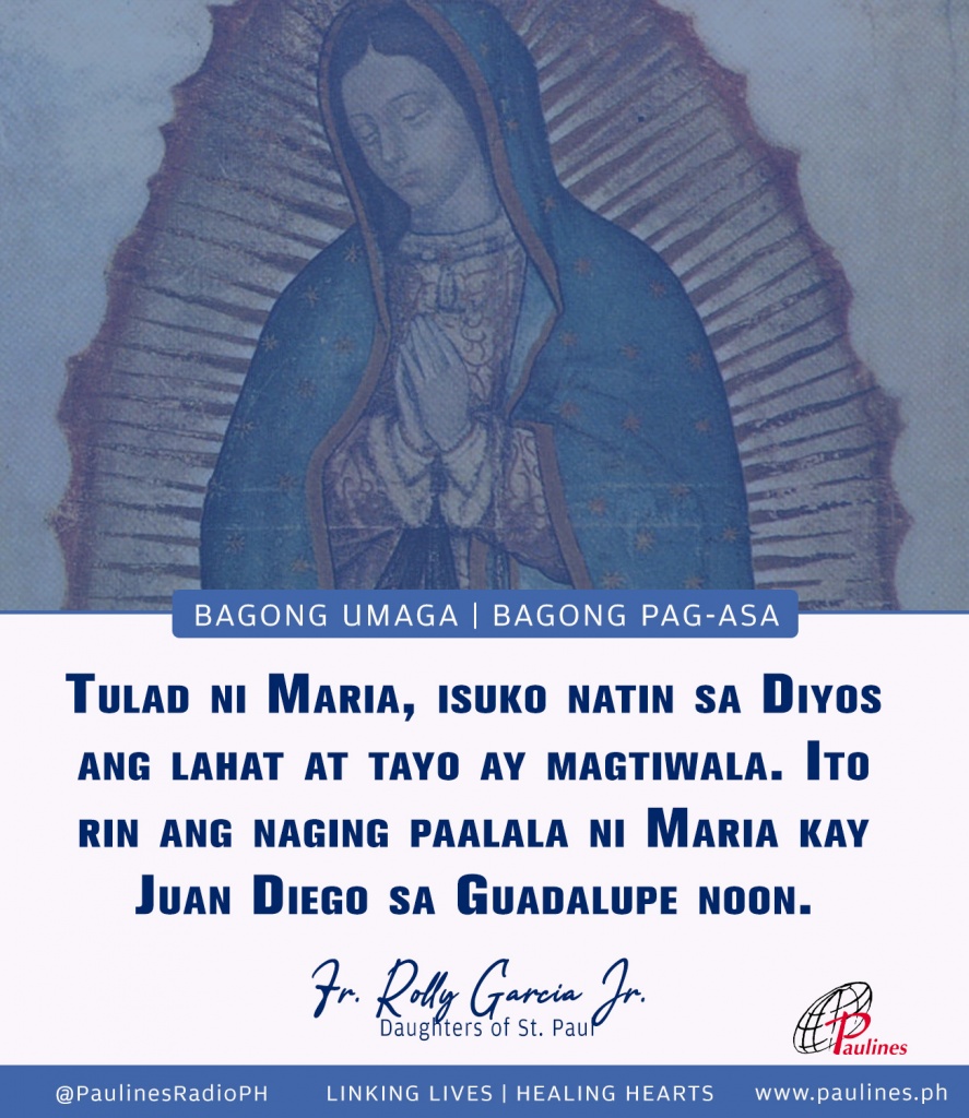 Disyembre 12 2020 Sabado Sa Ikalawang Linggo Ng Adbiyento Paggunita Sa Mahal Na Birhen Ng 